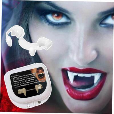 1PC Halloween Retractable Vampire Teeth Dentures Halloween