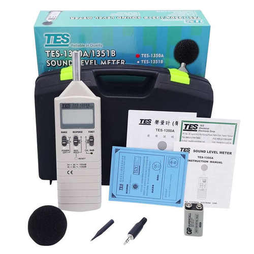 台湾泰仕噪音计TES-1350A数字式声级计分贝仪音量计噪音测试仪表