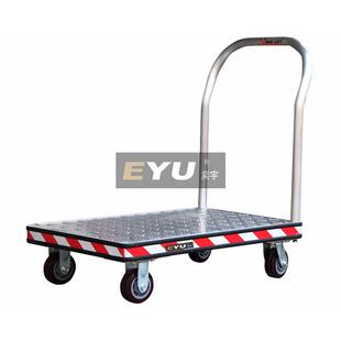 直销重型钢制平板车钢制平板手推车带扶手平台车单层