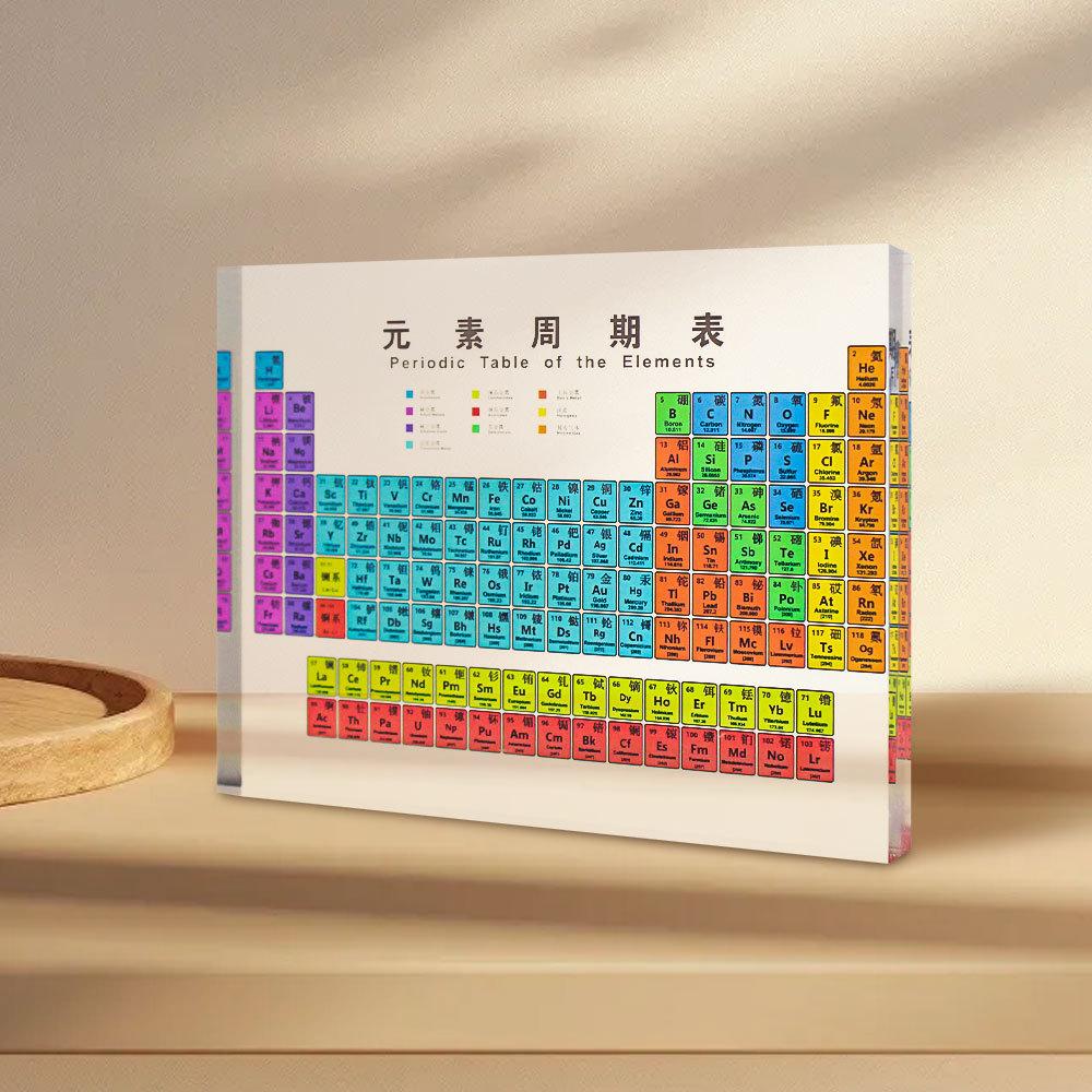 化学元素周期表初中实物装饰摆件