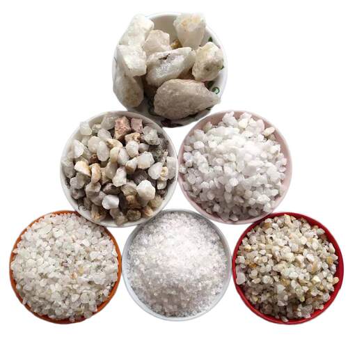 厂家供应白色石英砂水处理石英砂光伏玻璃用石英砂0.5-32mm