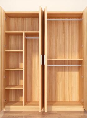 简易衣柜家室物收纳出租房用实木储板式儿卧OFO童用成人现代简约