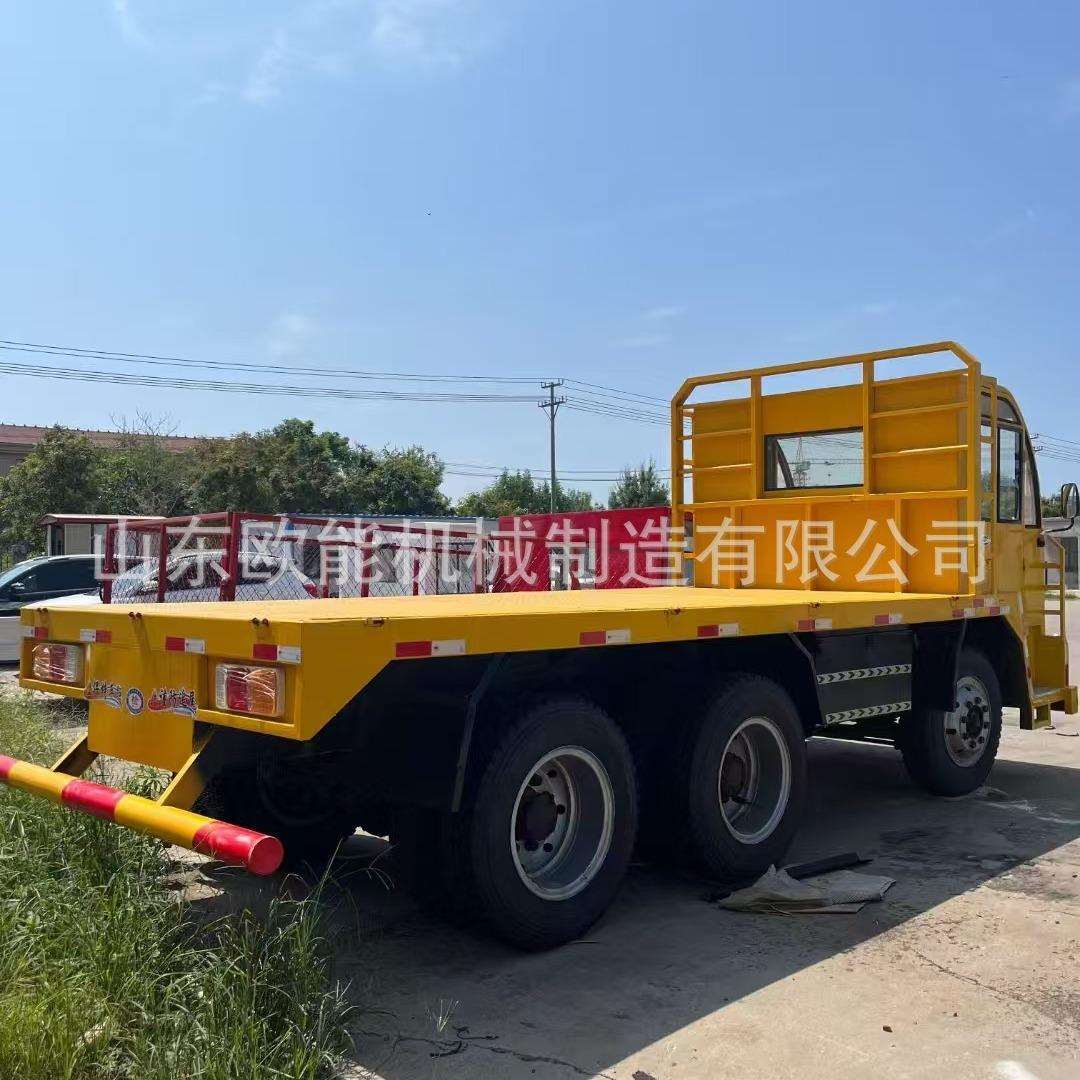 厂区物流搬运车拉猪车 电动四轮平板拉货车大功率吨倒货车送货