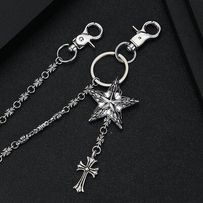 Hip-hop jeans chain five-pointed star chain 嘻哈牛仔裤链链子
