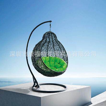 康福特直批欧式休闲椅藤制休闲椅藤椅摇椅藤编吊篮鸟巢吊椅