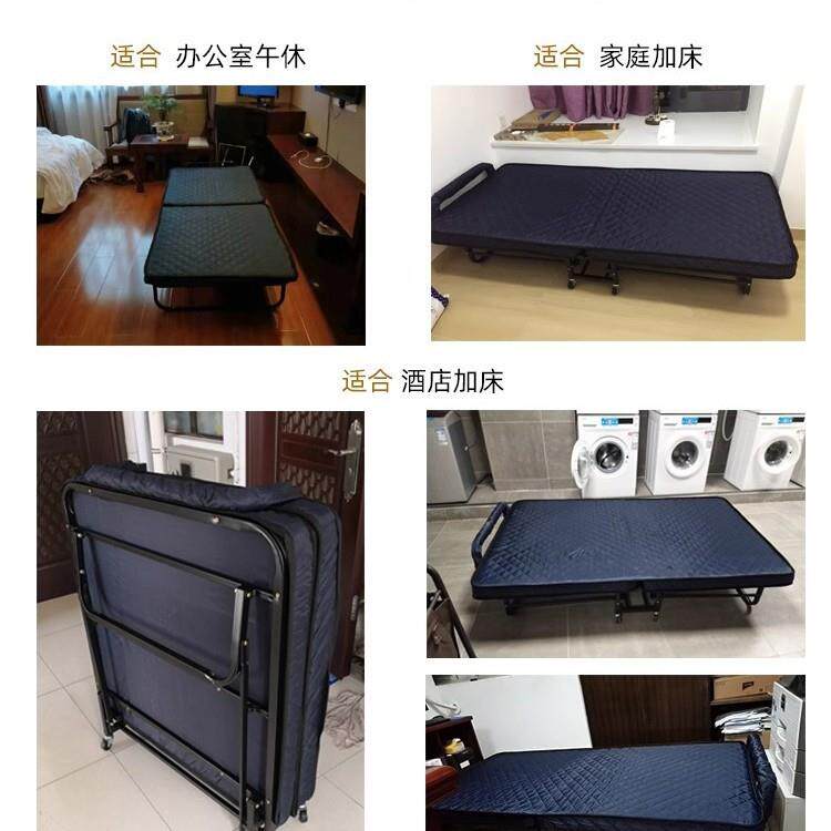 加固木板简易家用办公单人睡午休折叠床室双午人活动海加厚型折绵