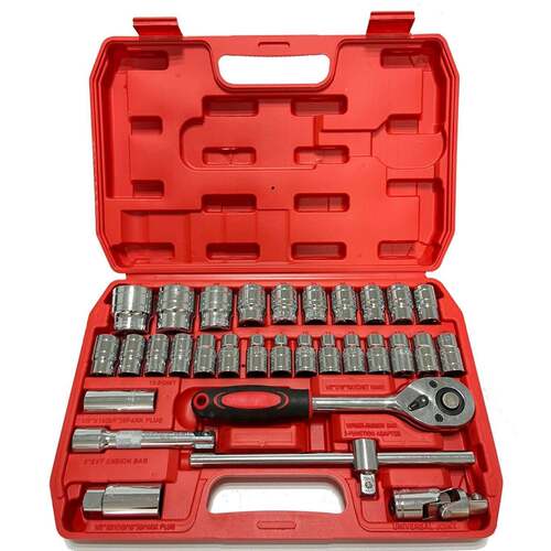 汽修工具32件37件套 套装套筒1/2大飞棘轮扳手火花塞工具组合