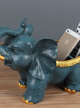 象树脂工艺品欧式摆件客厅办公桌玄关酒柜装饰品家居房间摆设手工