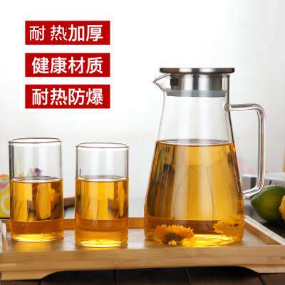 耐热玻璃水壶 玻璃冷水壶凉水壶防爆大容量加厚札壶