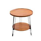 现代家用迷你茶桌休闲客厅阳台小圆桌创意角几边几桌简约双层茶几