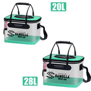 2025新款钓鱼水桶折叠活鱼桶eva厚钓鱼箱渔户桶钓鱼鱼护包批发