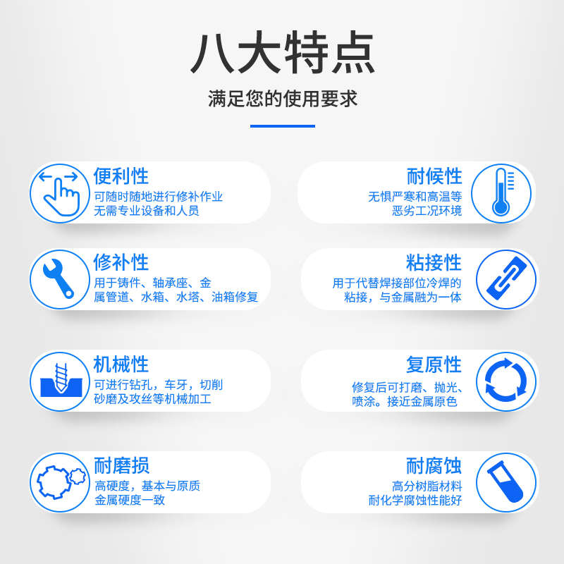 JL-114铜质修补剂铜铸件缺陷裂纹修复膏青铜黄铜铸工胶金属修补剂