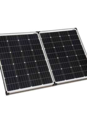 太阳能折叠板光伏组件支架控制器带5米电线夹子手机充电DC12V输出