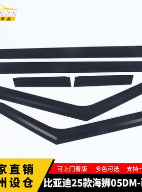 适用于比亚迪25款海狮05DM-i雨挡不锈钢遮板外观装饰贴汽车用品