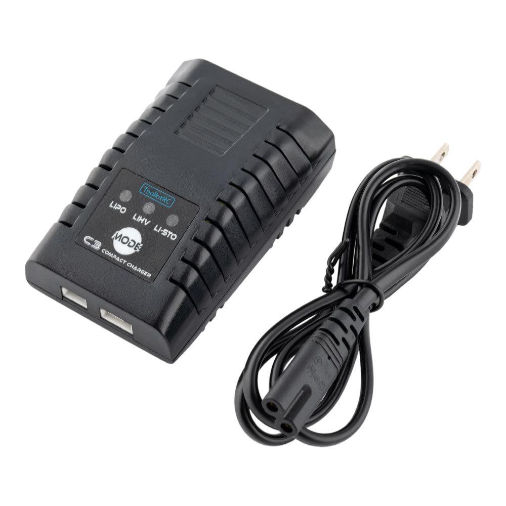 Toolkitrc c3 新款单平衡充电器 AC输入 LiPo LiHV 2-3S 25W 2.2A