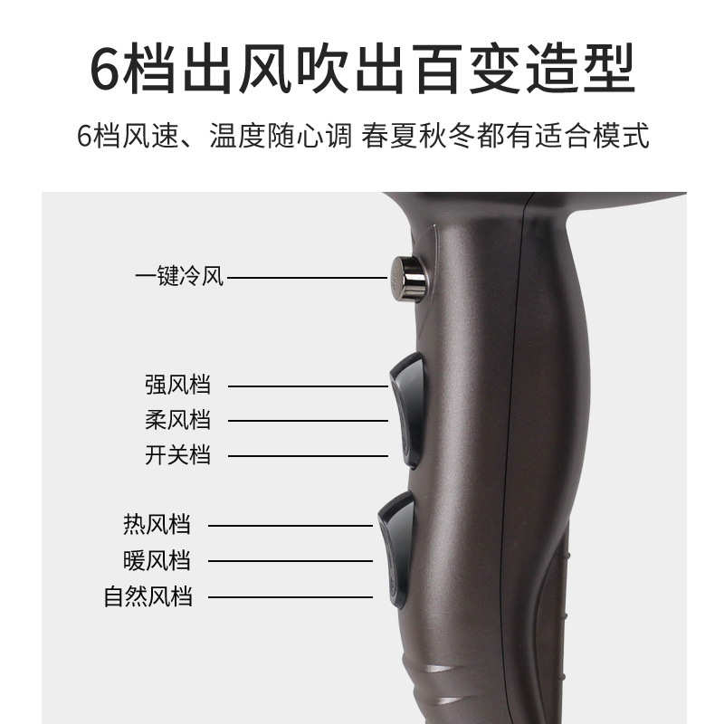 永日小巧强劲2300W大功率发廊专用电吹风机厂家批发家用吹风筒