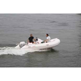 休闲钓鱼船 海钓船 PVC充气橡皮船 RIB3.9米玻璃钢底充气艇 海迈
