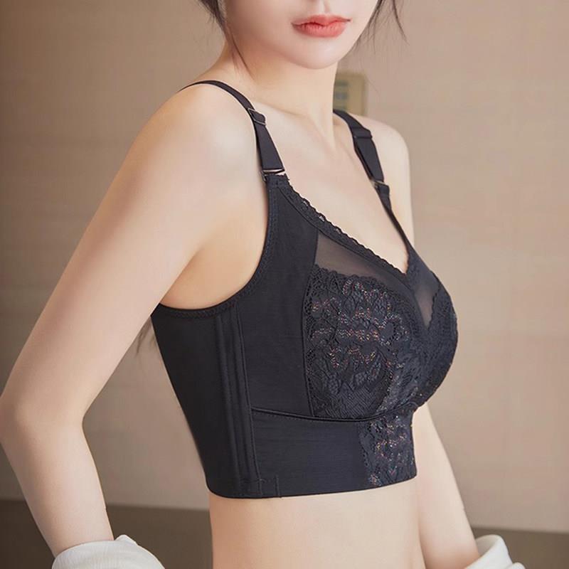 古今大胸显小全罩杯无钢圈无海绵胖mm大码收副乳调整型内衣文胸