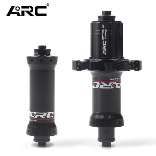 ARC RT025公路自行车碳纤维花鼓6爪72响快拆直拉20/24孔V刹8-11速