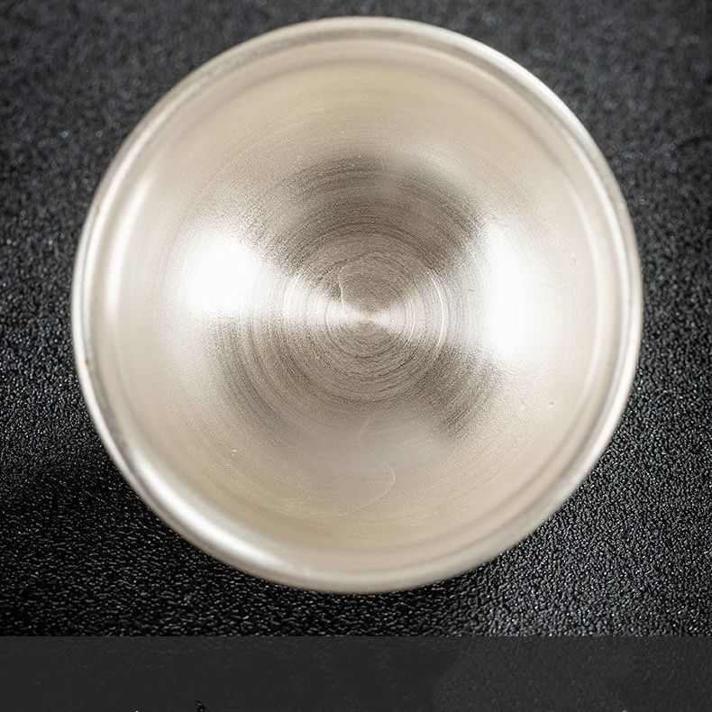 包银茶杯手工浮雕鎏银杯家用礼品茗杯功夫单杯防烫养生茶器银茶盏