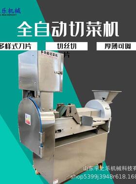 宇之乐果蔬切条机 新型变频双头切菜机 餐饮切丁切块设备