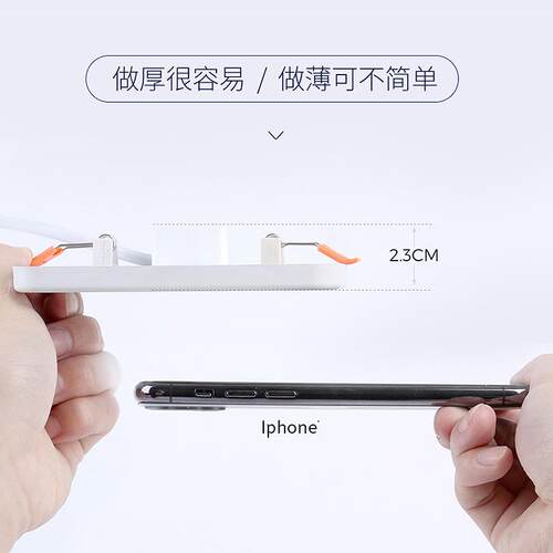 自由开孔面板灯可调筒灯6w9w15w21w3寸4寸6寸圆形嵌入式孔灯