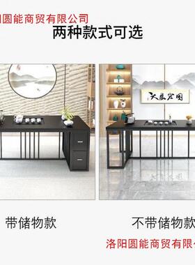 火石烧茶桌椅组茶具套一体茶MZL几大理石简约合现代茶台功装夫泡