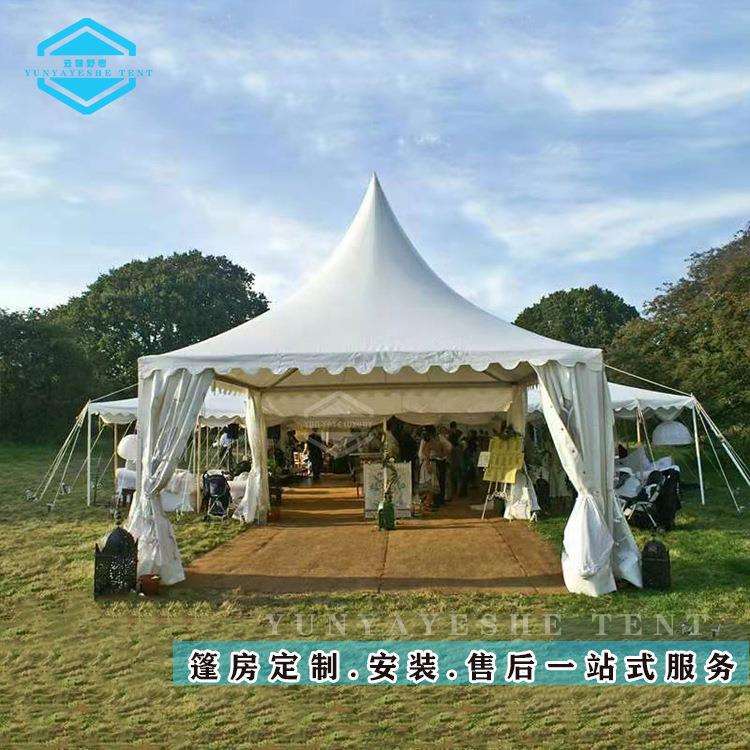 欧式尖顶篷房铝合金四角户外广告移动现货供应稳固