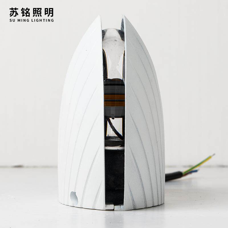 新款led防水窗台灯贝壳灯现代简约户外阳台七彩走廊过道led窗台灯