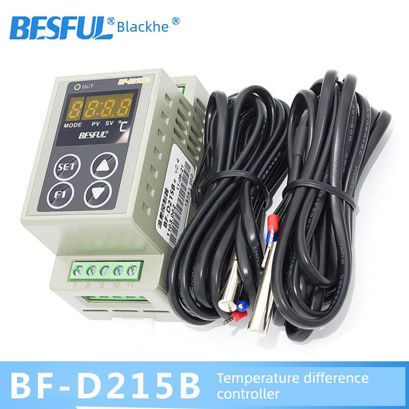Bf-D215B+温差控制器太阳能集热板热水循环数显导轨温差计