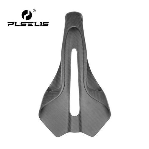 PLSELIS新款公路高端碳纤维轻量化 短鼻透气中空 热卖Q弹舒适鞍座