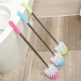 Long Handle Bold Steel Brush Stainless Toilet