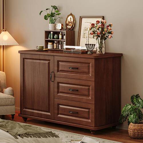 美式斗柜家用五斗柜简约现代卧室收纳柜客厅靠墙柜子实用储物柜