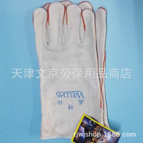 WELDAS/威特仕10-2112灰色电焊烧焊二皮劳保防护电焊手套