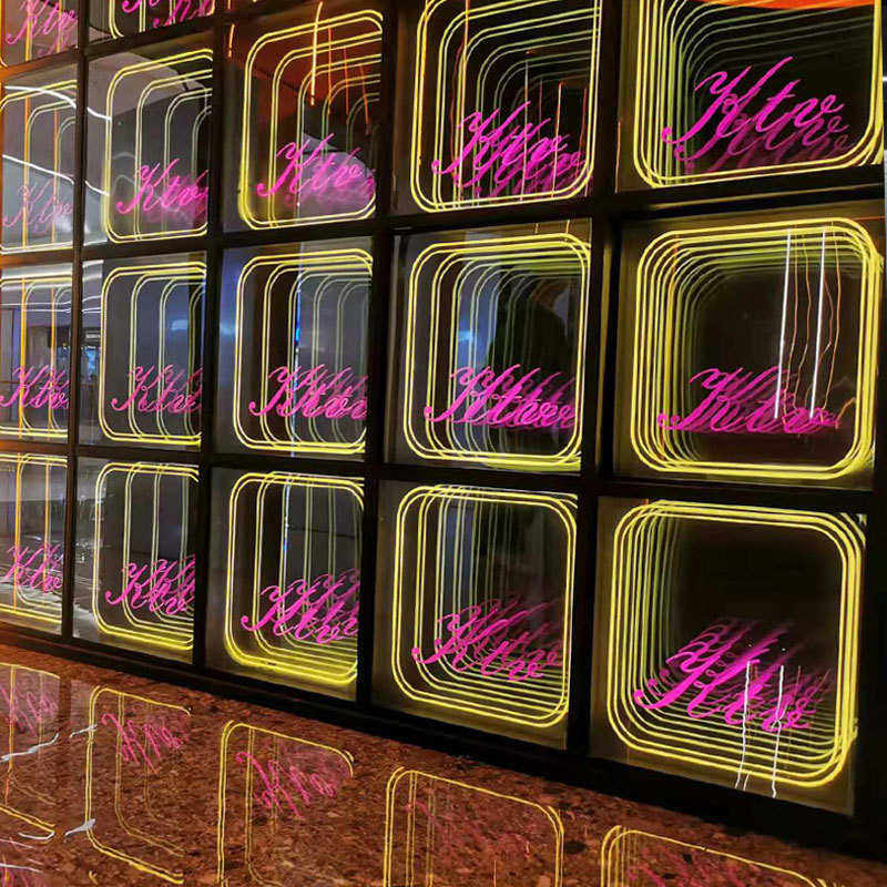 千层镜3D灯箱LOGO广告牌门头深渊镜发光字酒吧KTV霓虹灯背景招牌,清洗/食品/商业设备,视力表箱,淘宝优惠券,粉丝福利购,淘宝优惠卷