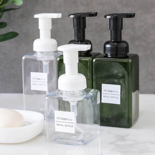 Foaming bottle for mousse, facial cleanser foamer, press-typ