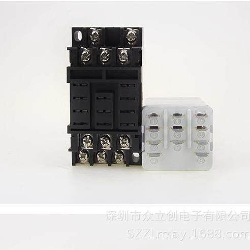 大功率继电器JQX-38F/2Z 40A大电流开关DC12伏 24V 220V交流 11脚