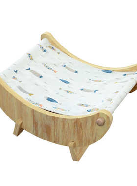 月亮可evabed拆洗睡眠四季窝猫cat宠物  用品猫咪实木躺椅通用窝