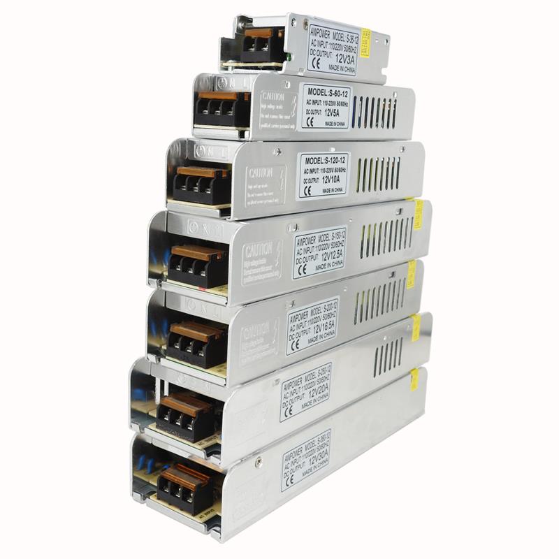 12V24V长条开关电源36W60