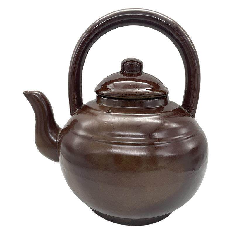 老式手工土茶壶家用粗陶煲凉茶壶饭店大容量彷古怀旧泡茶壶冷水壶