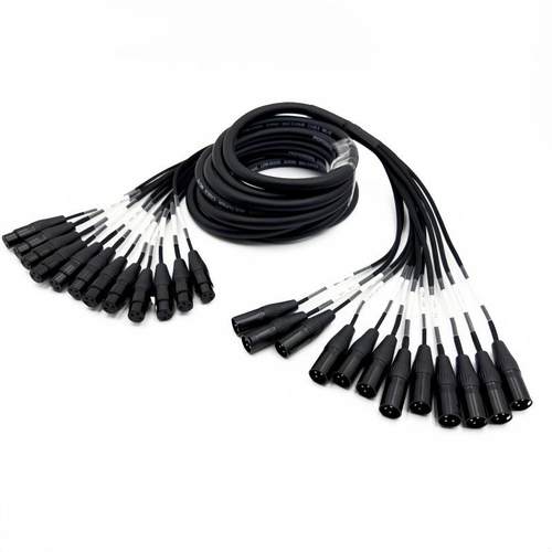 12路773多芯话线带编织绳调音功放筒连卡侬接线多台通道信号缆