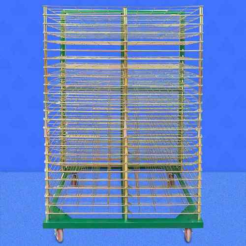 千层车晾干架晾画架千层架放置架周转架物料架车网格架子