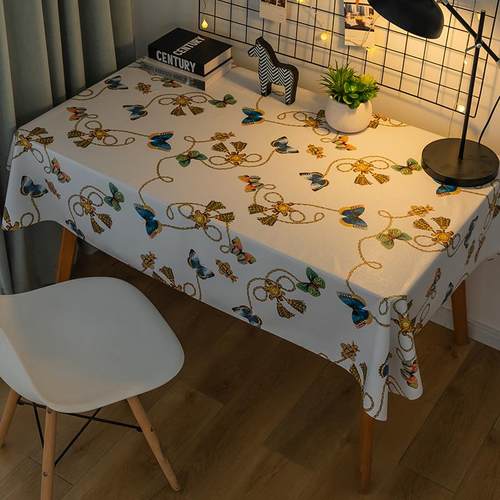 高档桌i学ns风生书桌少女可爱网红pc长方形茶几v餐布桌布防水防油