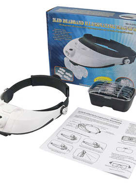 替代老花镜老人ledg灯头戴式可放大镜81001厂家双-供应阅读维修