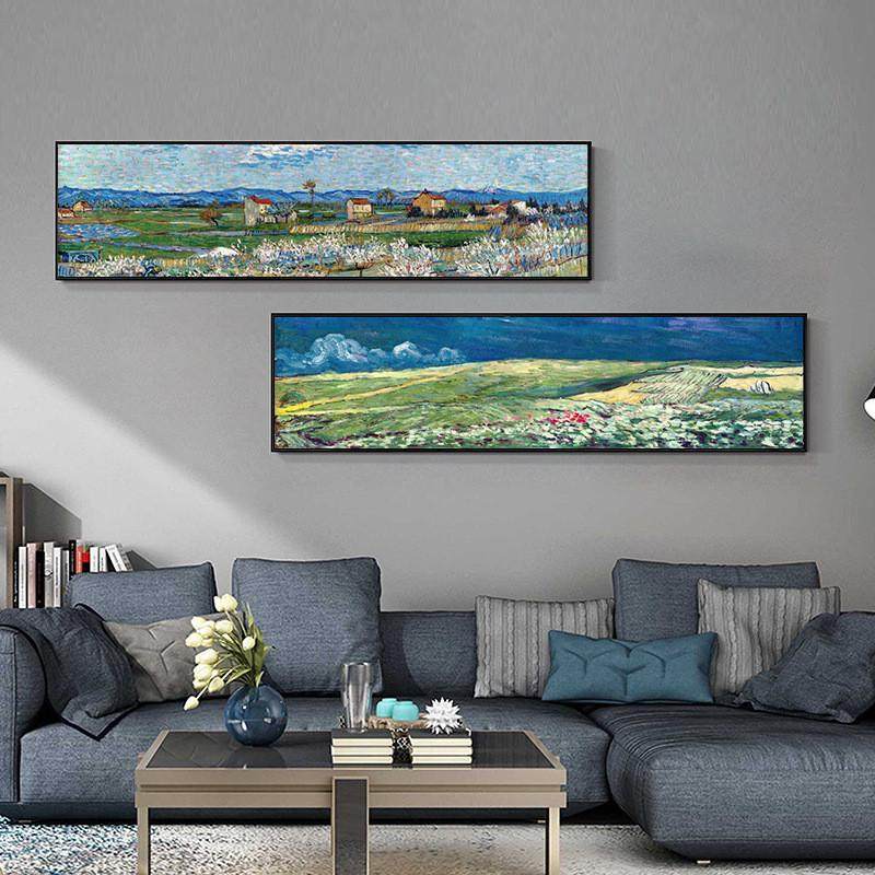 梵高装饰画 杏花 现代简约卧室壁画床头挂画客厅墙面抽象艺术油画,家居饰品,现代装饰画,淘宝优惠券,粉丝福利购,淘宝优惠卷