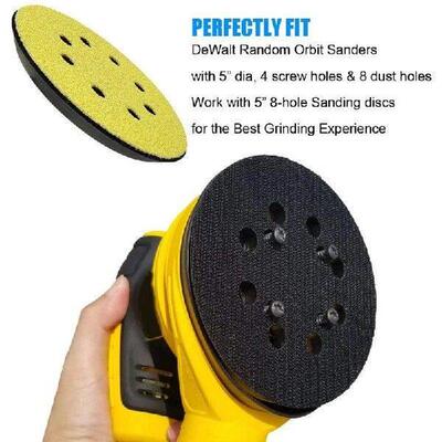 5 Inch Hook-&-Loop Sander Pad With Metal Backing For Dewalt