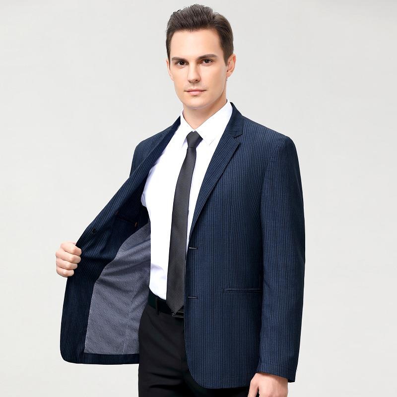 装2024新款服男秋商务中年休2332-C闲男士小单西外套正职业装春西