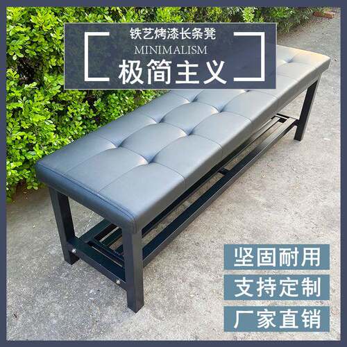 室内软包长凳服装店沙发试鞋凳更衣室休息区商场室内长凳长椅商用
