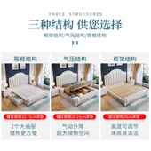 轻奢美式 风1木5公主 格床全实床1.8米主.卧双人床现代简803约欧式