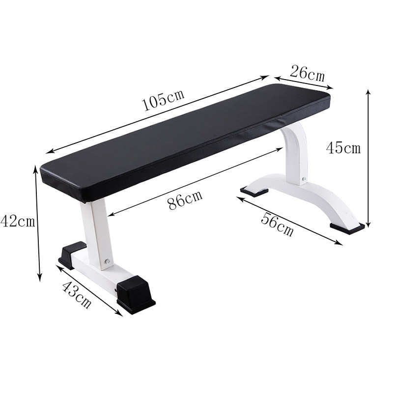 厂家直销哑铃健身大平凳简易飞鸟凳 商用平板卧推椅 健身椅杠铃床